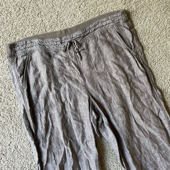 Marks & Spencer Taupe Linen Pants - Picture 2 of 5